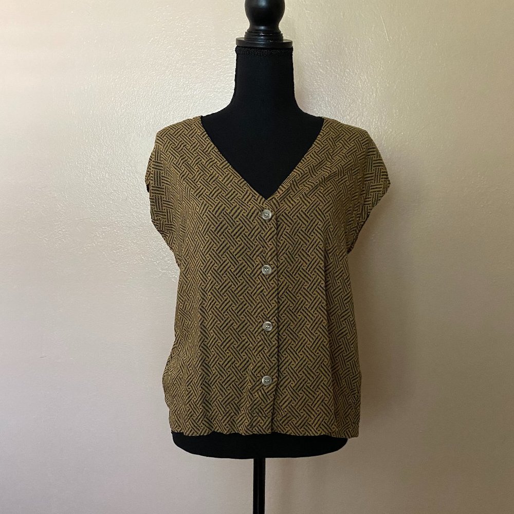 Dark Burnt Yellow Button Down shirt